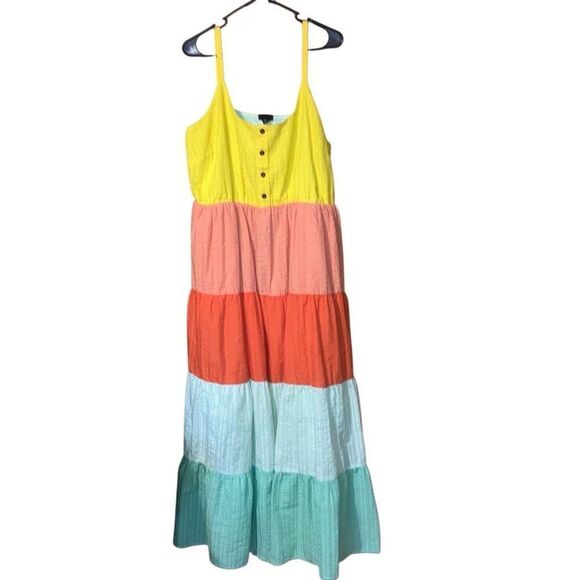 398. Torrid maxi colorful sundress with pockets size 2X - Picture 6 of 10